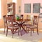 Baxton Studio Jessie Modern and Contemporary Grey Fabric and Walnut Brown Finished Wood 7-Piece Dining Set 176-10544-10893-Zoro - alternate 3